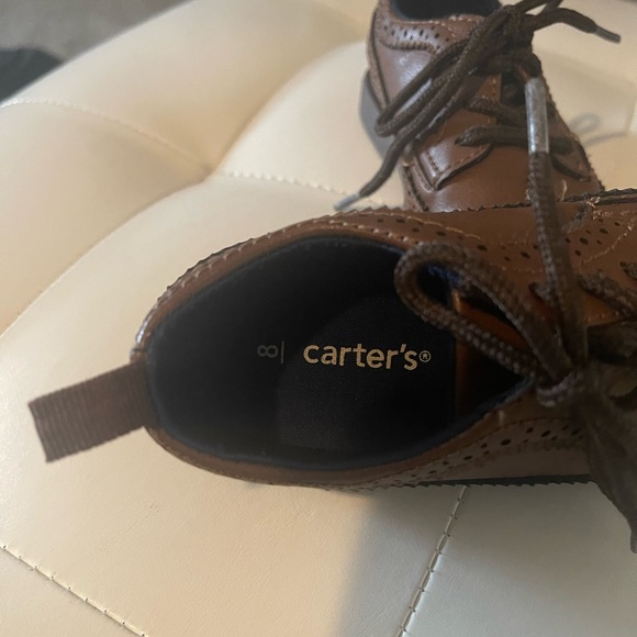 Brown kids unisex size 8 shoes - Picture 2 of 2